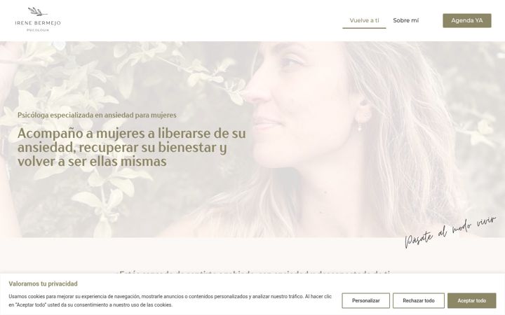 Screenshot of irenebermejopsicologia.com
