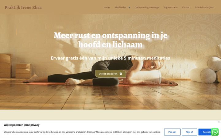Screenshot of ireneelisa.nl