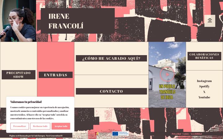 Screenshot of irenefrancoli.com