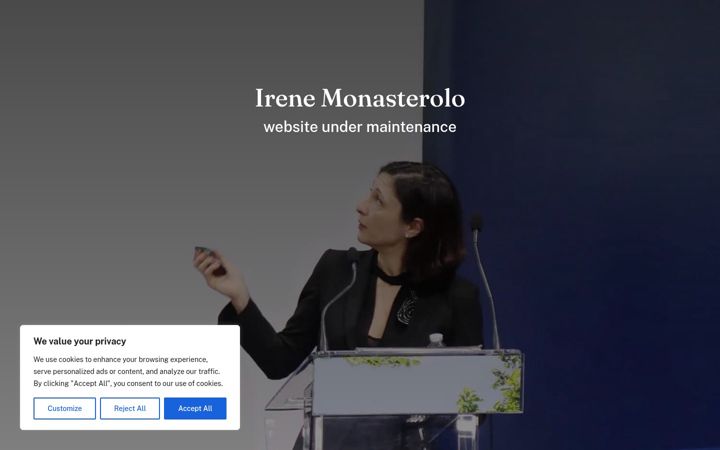 Screenshot of irenemonasterolo.com