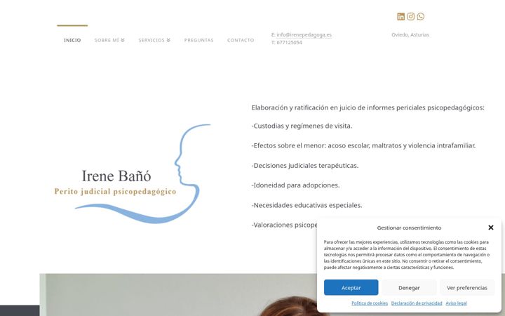 Screenshot of irenepedagoga.es