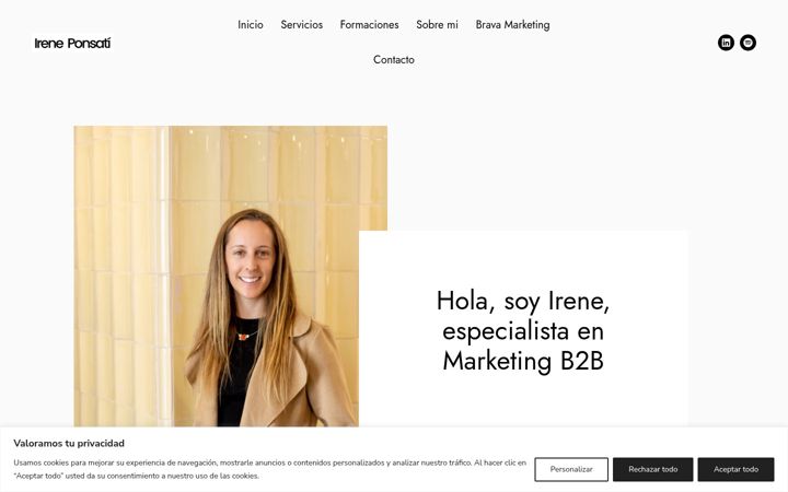 Screenshot of ireneponsati.com