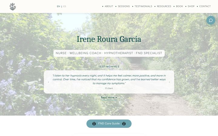 Screenshot of irenerouragarcia.com