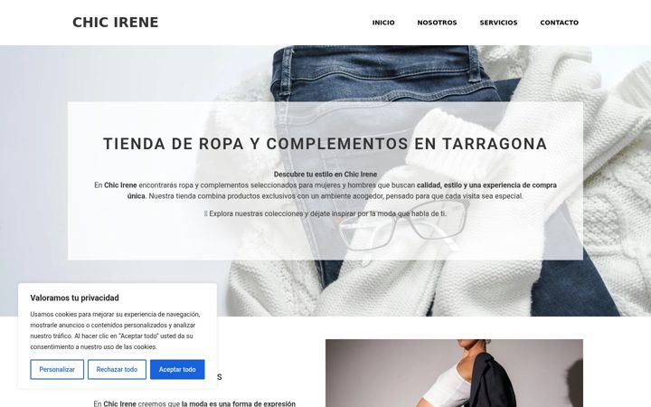 Screenshot of irenes-chic.es