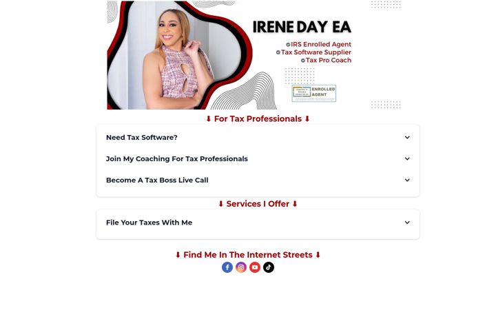 Screenshot of ireneslinks.com