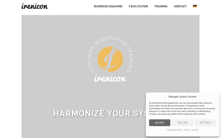 Screenshot of irenicon.de