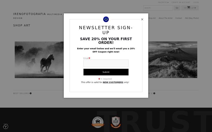 Screenshot of irenofotografia.com