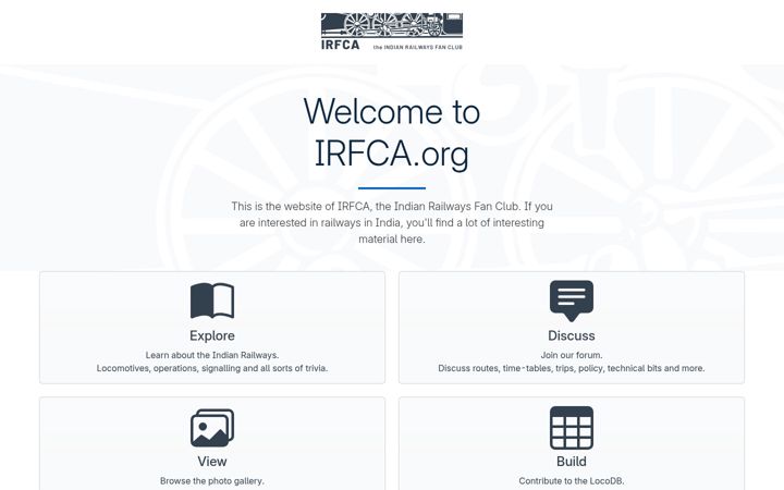 Screenshot of irfca.org
