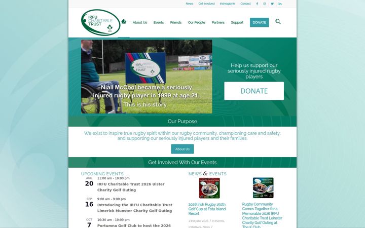 Screenshot of irfucharitabletrust.com