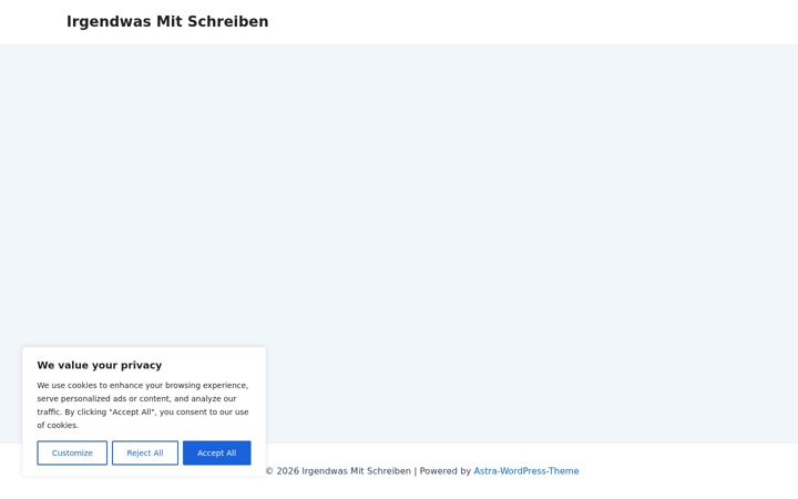 Screenshot of irgendwasmitschreiben.de