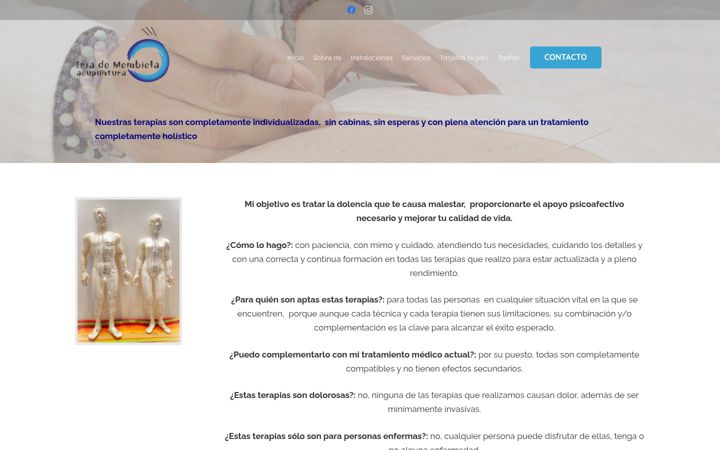 Screenshot of iriademembiela.es