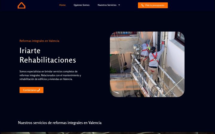 Screenshot of iriarterehabilitaciones.es