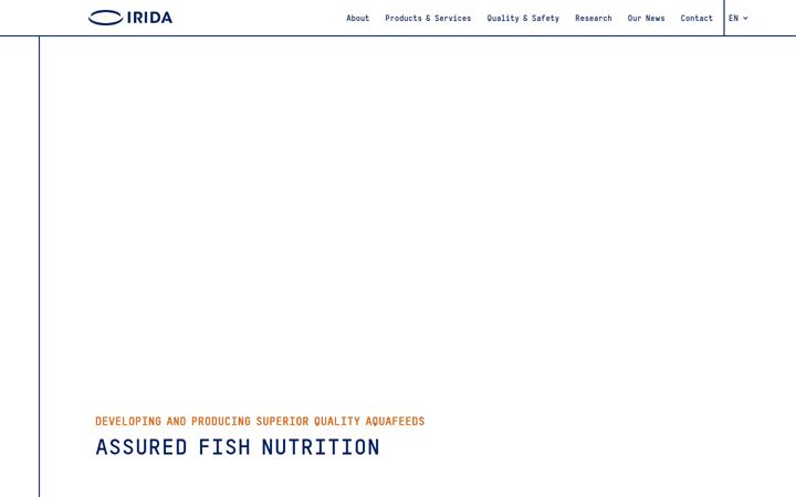 Screenshot of irida.com