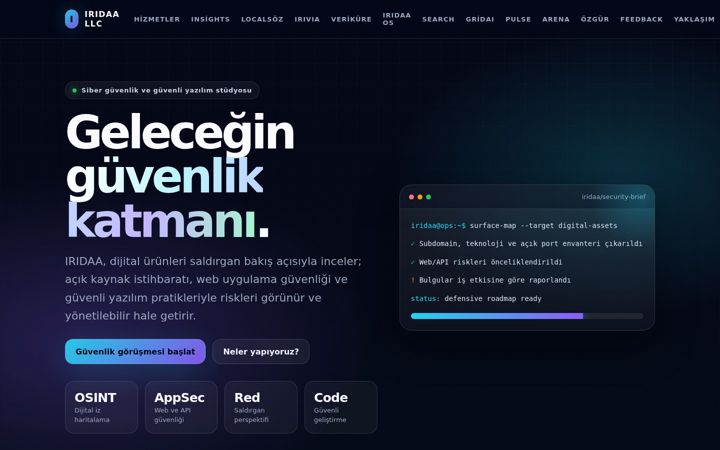 Screenshot of iridaa.com