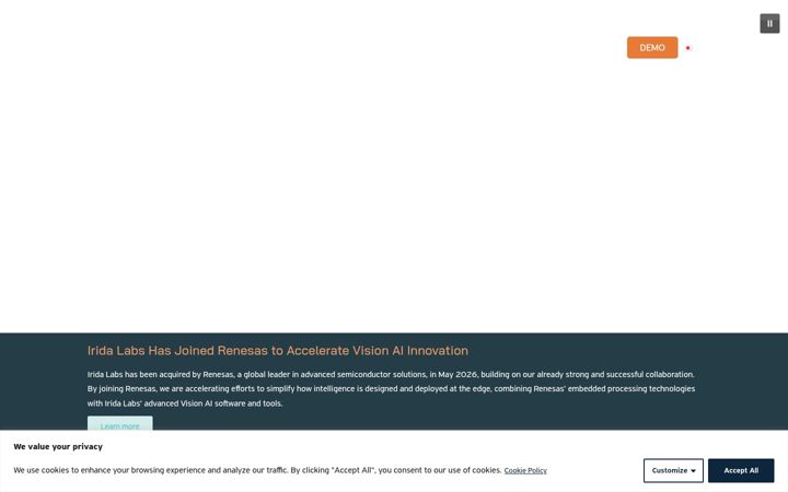 Screenshot of iridalabs.com