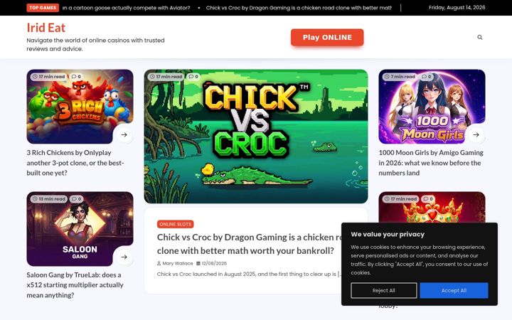 Screenshot of irideat.com