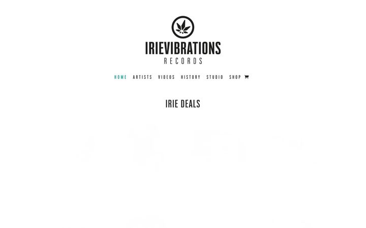Screenshot of irievibrations-rec.com