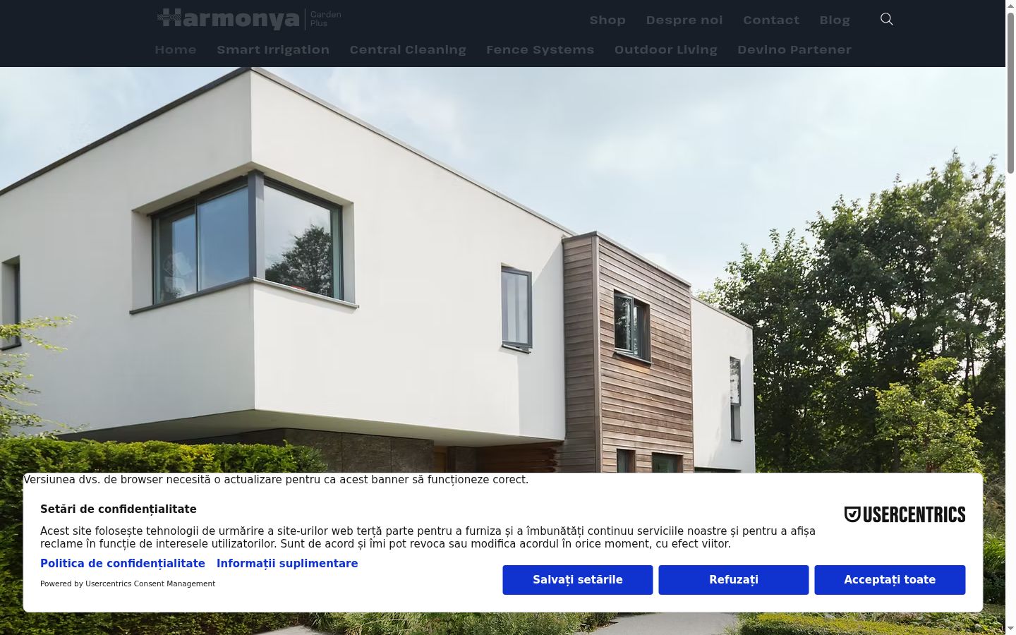 Screenshot des Einwilligungsbanners vor jeglicher Interaktion