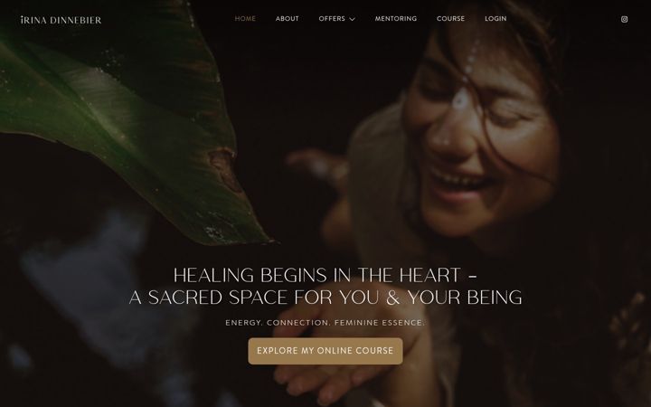 Screenshot of irinadinnebier.com