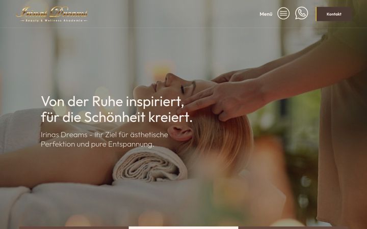 Screenshot of irinas-dreams-akademie.de