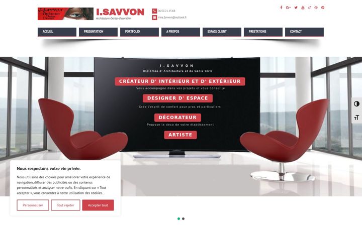 Screenshot of irinasavvon.com