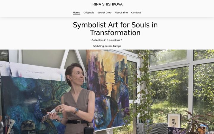 Screenshot of irinashishkova.com