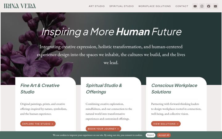Screenshot of irinavera.com