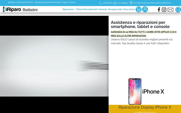 Screenshot of iriparoroma-battistini.it
