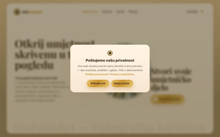 Screenshot of iris-fotoart.com
