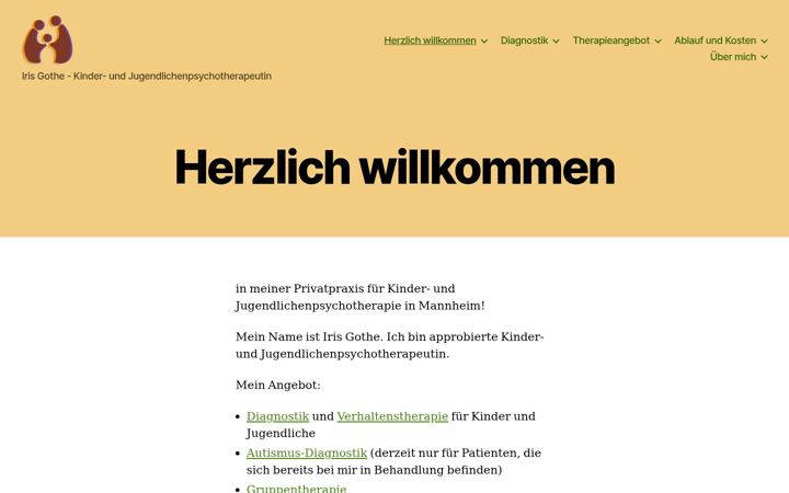 Screenshot of iris-gothe.de