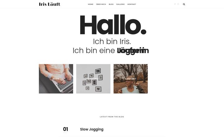 Screenshot of iris-laeuft.de