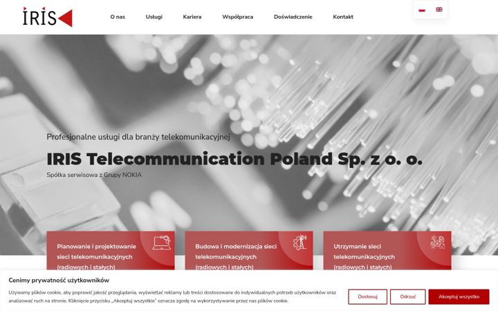 Screenshot of iris-poland.com