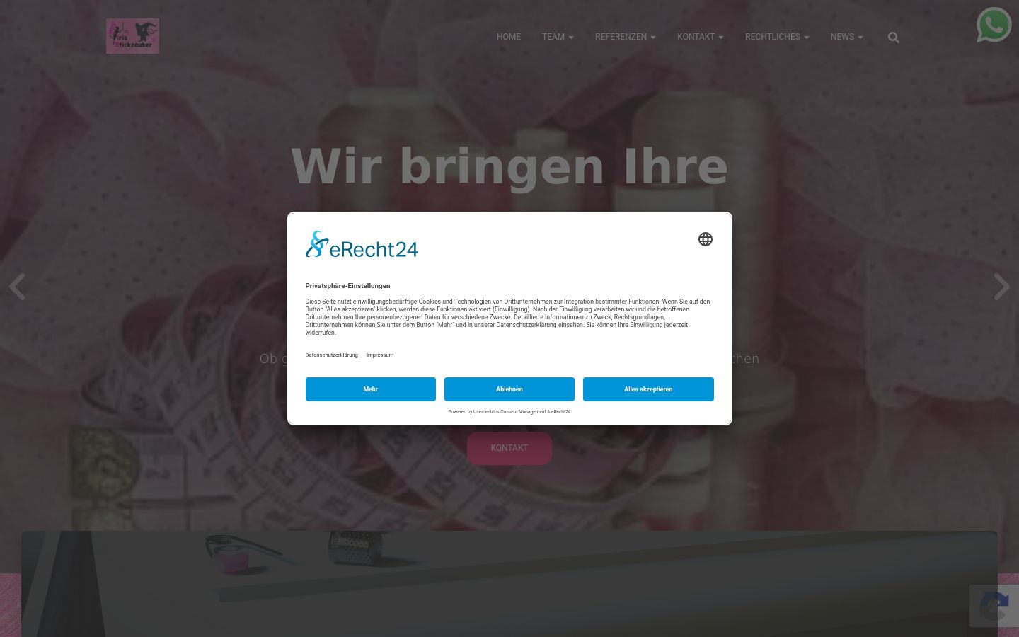Screenshot tal-banner tal-kunsens muri qabel kwalunkwe interazzjoni