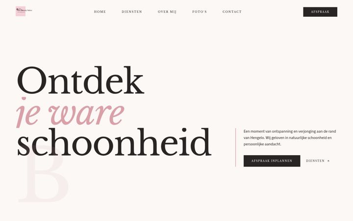 Screenshot of irisbeautysalon.nl