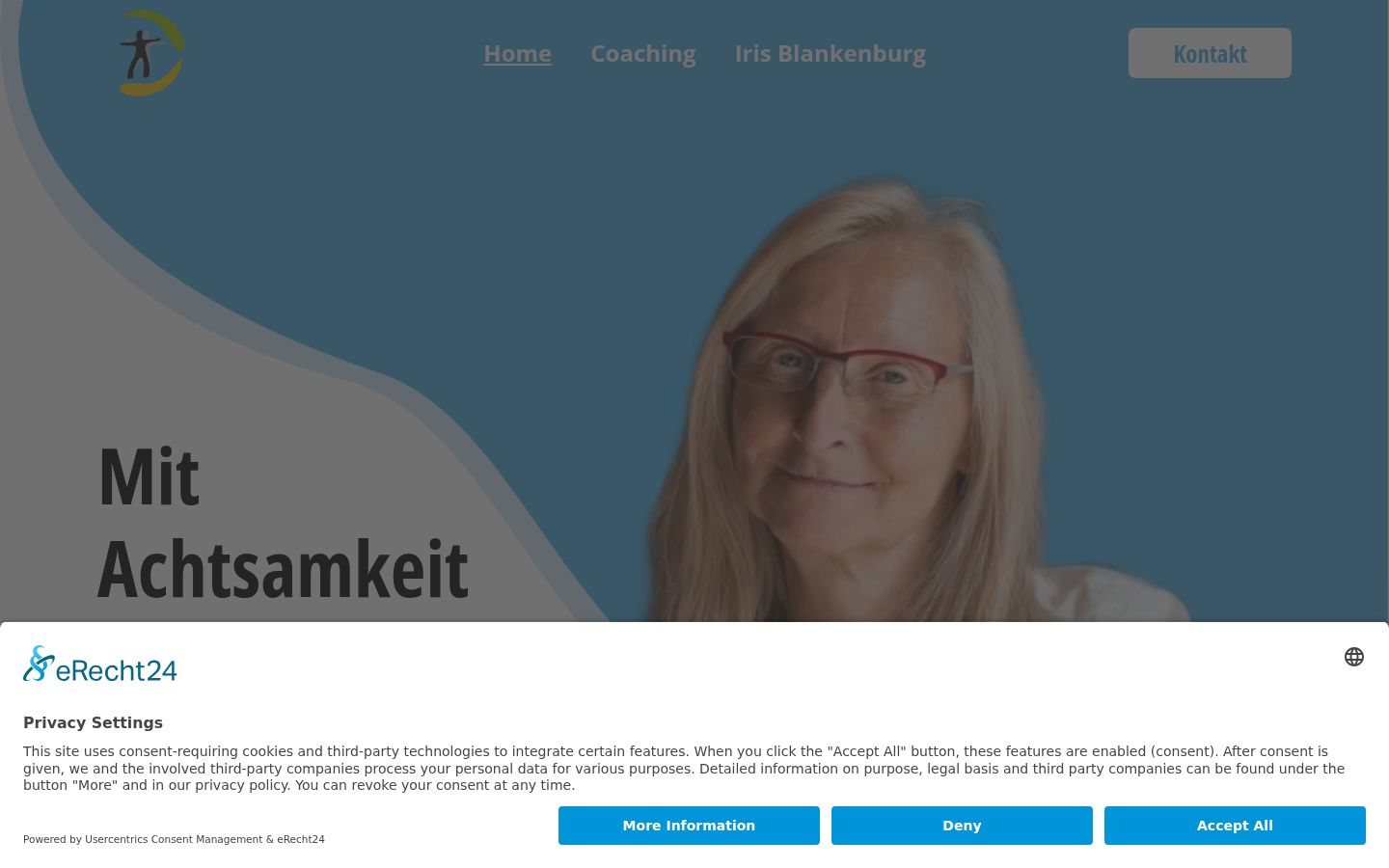 Screenshot tal-banner tal-kunsens muri qabel kwalunkwe interazzjoni