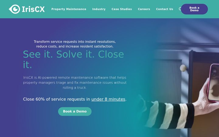 Screenshot of iriscx.com