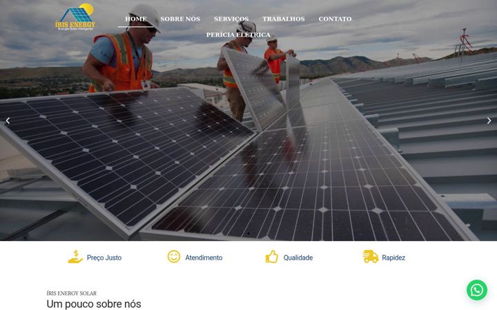 Screenshot of irisenergy.com.br