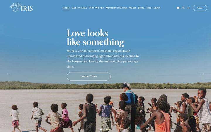 Screenshot of irisglobal.org