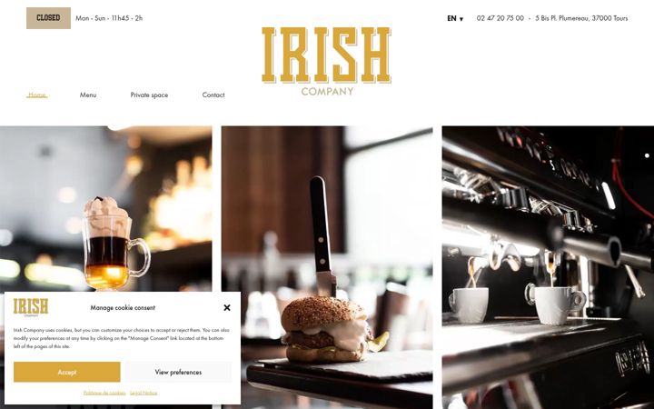 Screenshot of irish-company.fr