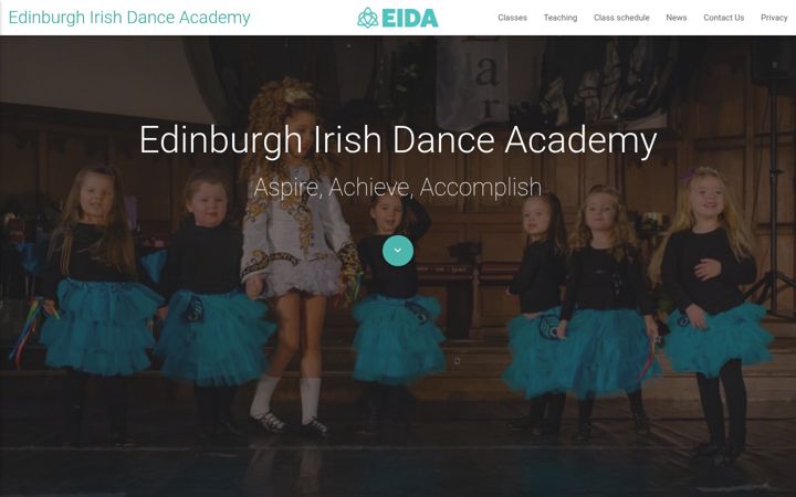 Screenshot of irishdancingclasses.co.uk