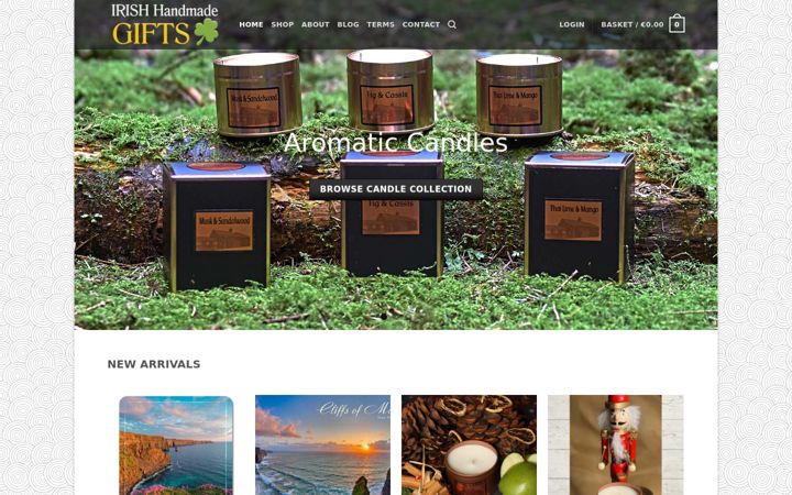 Screenshot of irishhandmadegifts.com