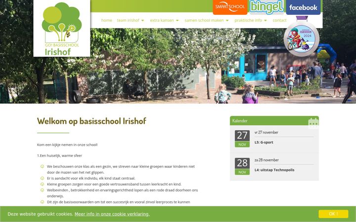 Screenshot of irishof.be
