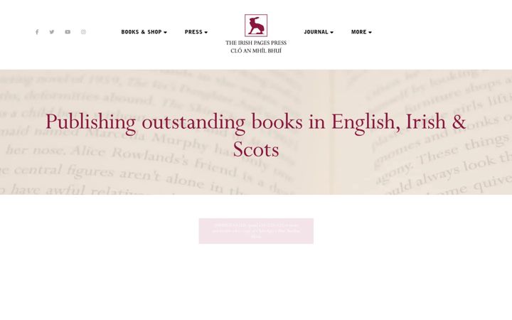 Screenshot of irishpages.org