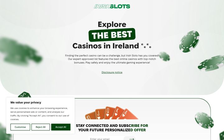 Screenshot of irishslots.com
