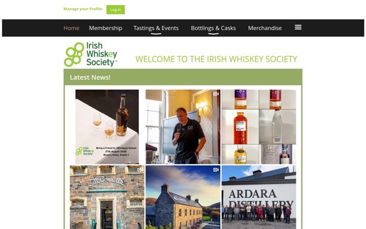 Screenshot of irishwhiskeysociety.com