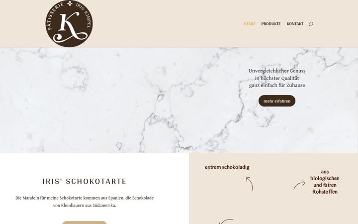 Screenshot of iriskimpel.de