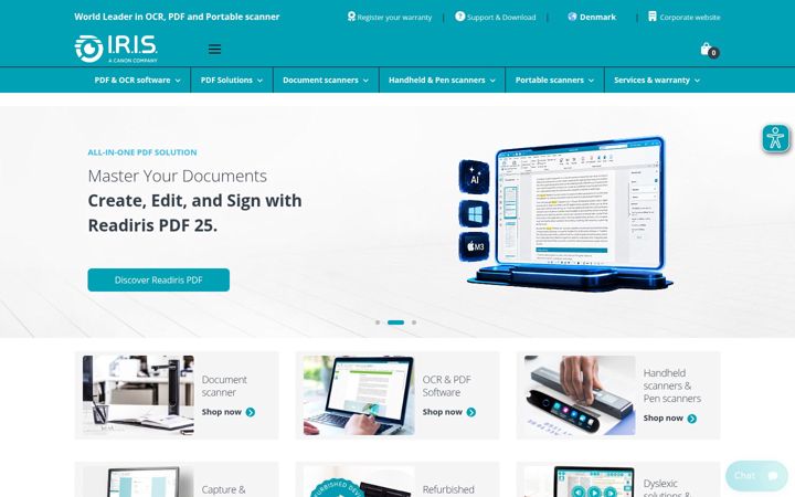 Ekrānuzņēmums no irislink.com