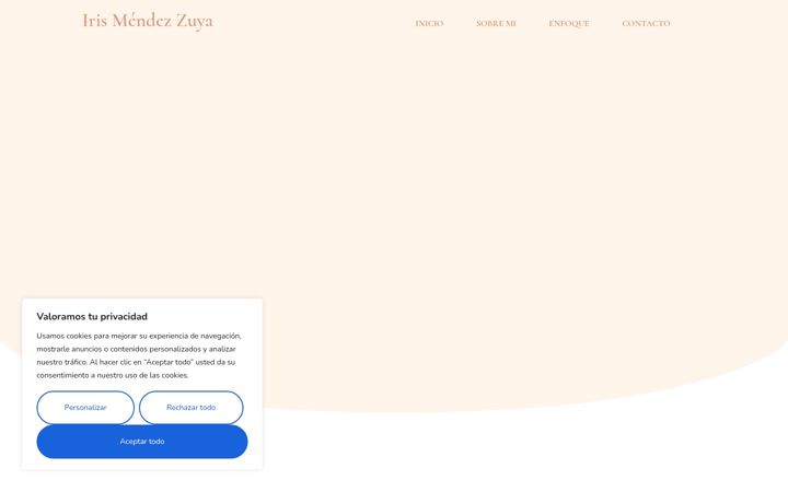 Screenshot of irismzuya.es