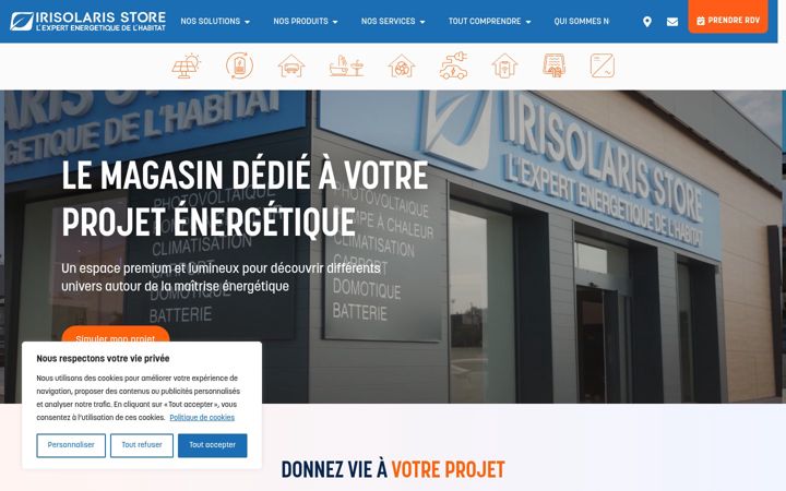 Screenshot of irisolaris-store.com