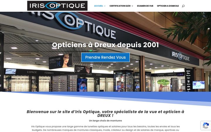 Screenshot of irisoptiquedreux.fr